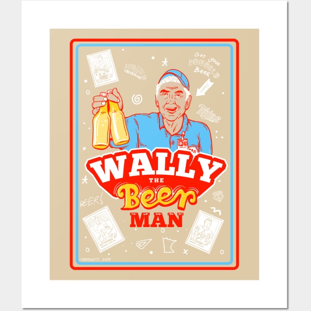 Wally The Beer Man Wall Art by Moonguts